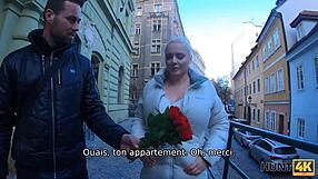 Rich Hunter Fucks Chubby Czech GF with Huge Tits While Cuck Watches Docilely