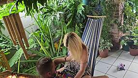 imagine fucking this petite blonde on a hawaii hammock, her wet pussy dripping!