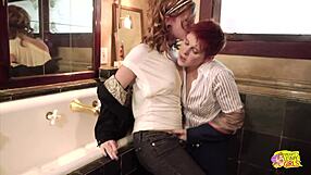 i crave these three lesbians licking wet pussies in the bathroom