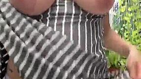 me showing off a bit while smoking a cigarette and squirting some milk