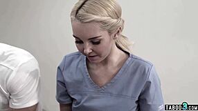 hey dude this petite teen got tricked into fucking by the masseuse and her perv husband