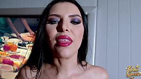 man sexy kira queen looks great rubbing pussy riding big dildo huh