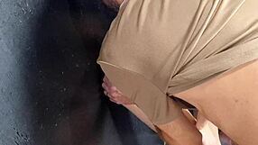 Skinny Redhead Wife Takes Interracial Gloryhole Cumshot Facial from Strangers