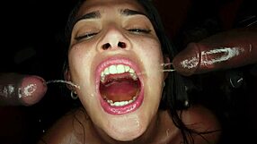 Can bbc gangbang destroy nuria millan's all holes with massive cumshots?