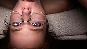 excellent student nicole murkovski rides cock gets cum on glasses