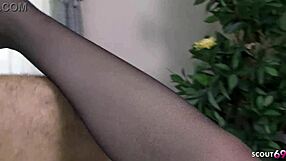 skinny japanese teen's tight pussy takes fat old man's raw creampie facial