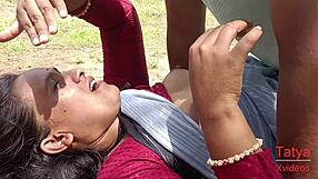 Jungle whore Kavita bhabhi fucked raw by lover outdoors