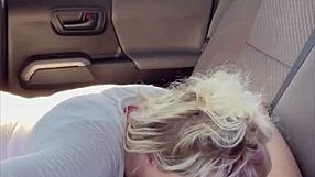 Blonde Hooker BBBJ Bent Over Bareback Fucked Ass Cumshot