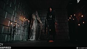 Bold Lesbian Vampires Bind Babes for Intense BDSM Orgasms