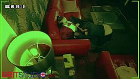 Voyeur Catches College Student in Pantyhose Fucking Hot Teacher Doggystyle and Missionary