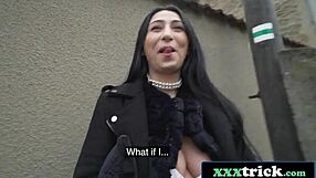 Vacation French Babe Rides Big Cock Cowgirl for Cash
