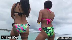 met this tattooed beach babe and we licked pussy to wet orgasm 😍👅🌊
