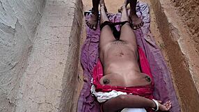 Indian Desi Bhabhi Takes Deep Anal Creampie from Muscular Babysitter