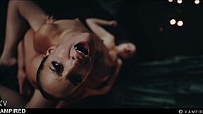 Bold Lesbian Vampires Bind Babes for Intense BDSM Orgasms