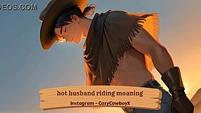 Hot husband rides with sexy moans and erotic thrusts