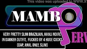 god i'm wrecked by very pretty slim brazilian khali noire's tight ass gaping on 4 huge bbc dap anal atm goth