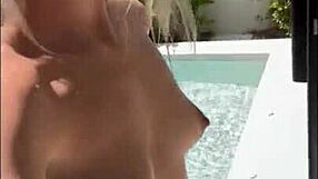 Pool Beauty Jumps Straight on Cock for Instant Hard Fuck