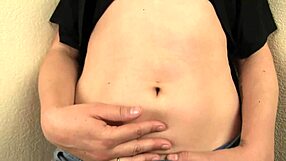 curvy sinn sage teases her deep belly button in ultimate fetish worship