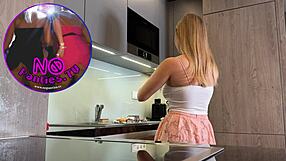 wanna see this big boobs blonde college girl flash her curvy ass and legs in that miniskirt?