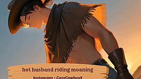 Hot husband rides with sexy moans and erotic thrusts