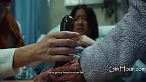 stepdaughter's demonic pussy mutates as lulu chu rides strapon wild!