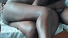 hot ebony couple sucks rides black cock spanking ass till creampie full sheer clip