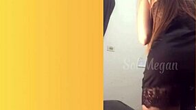 hey check this hidden cam of sexy redhead dancing in lingerie while tech fixes computer