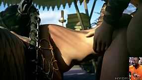 Shadowheart, feel those backshots anal beads while Miranda dildos tight pussy?