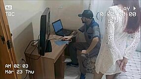 hey, that young girl alone at home with the creepy repair guy on hidden cam...