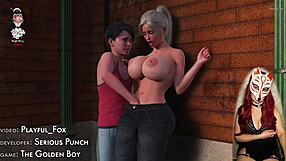 Golden Boy 29 Stepmom Gulps Down Huge Monster Cock