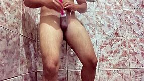 She unleashes golden shower then drains every drop from his balls
