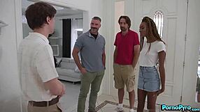 Chanel Skye Bent Over for Interracial Fourway Monster Cock Deepthroat with Fiance