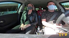 Katharine Madrid Jumps In Car for Tony Tigrão's Wild Public Ride!