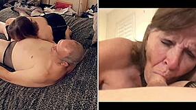 GRANNY CARMEN SUCKS COCK DEEP LOVES DILDOS GETS CREAMPIED!