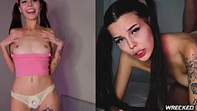 rough pov pounding turns college teen cumdump into submissive slut
