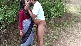 Jungle whore Kavita bhabhi fucked raw by lover outdoors