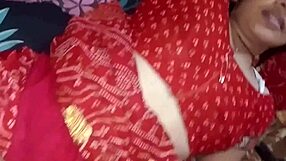 the indian housewife bends over for intense doggystyle close-up pounding