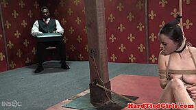 Bound Small-Tits Submissive Craves Cane's Hidden Sting?