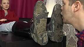 lick these extreme muddy boots for your femdom goddess now