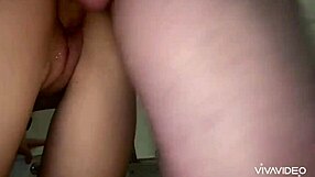 dad spies in bathroom then shoots cum in mouth and on feet