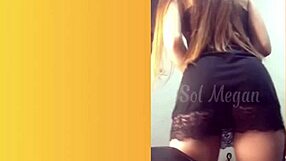 hey check this hidden cam of sexy redhead dancing in lingerie while tech fixes computer