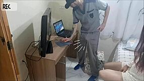 hey, that young girl alone at home with the creepy repair guy on hidden cam...