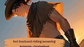 Hot husband rides with sexy moans and erotic thrusts