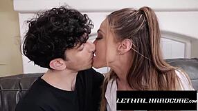 Blonde Teacher Babe Endures Hardcore Doggystyle and Deepthroat Pounding