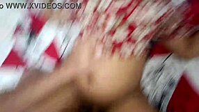 Colombian brunette wife bent over big tits bouncing doggystyle cheating homemade while husband away