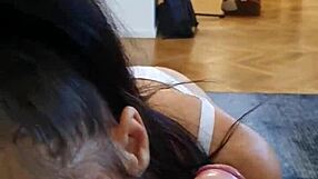 petite candie cross hints at sloppy face fucking fun