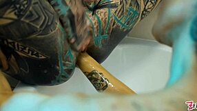 Insane Lesbian Goth Fisting Leads to Bathtub Prolapse Squirt ATM.