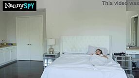 halloween voyeur catches aidra fox swallowing cock to save her job with doggy facial