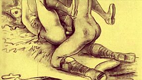 I cherish these vintage erotic drawings from antique retro times.