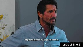 i caught my pervy stepdad spanking those puffy nipples with spanish subtitles on